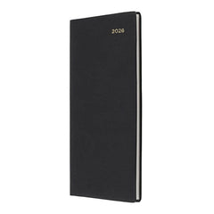 2026 Collins Belmont Slimline Diary B6/7 Week to View Portrait – Black