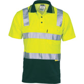 Cotton Back HiVis Two Tone Short Sleeve Polo