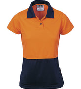 DNC Ladies HiVis Two Tone S/S Polo