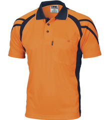 DNC Cool-Breathe Stripe Panel S/S Polo Shirt