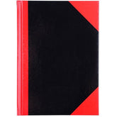Cumberland Black & Red Gloss Notebook A5 – 200 Leaf (43110CM)