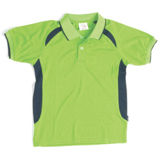 Adult Unisex Air Flow Contrast Raglan Mesh Polo