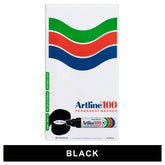 Artline 100 Permanent Marker – Black (Pack of 6)