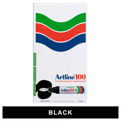 Artline 100 Permanent Marker – Black (Pack of 6)