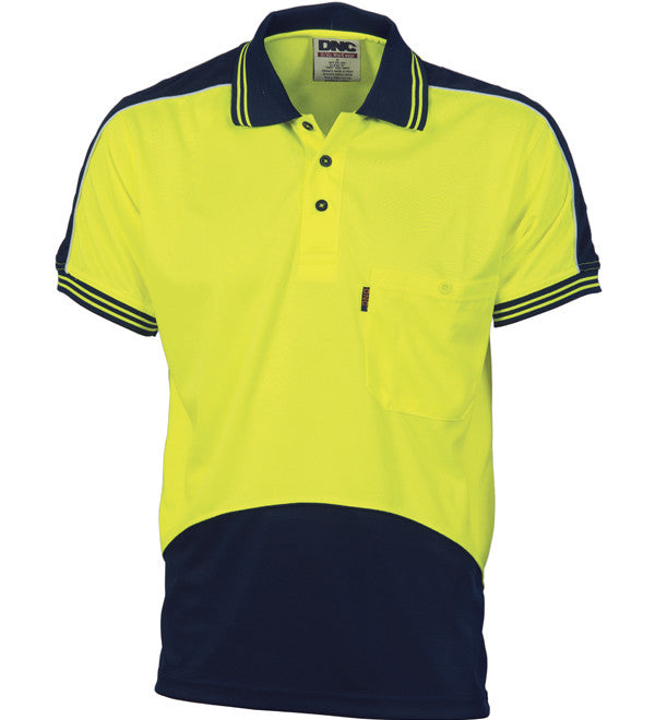 DNC HiVis Cool Breathe Panel S/S Polo Shirt