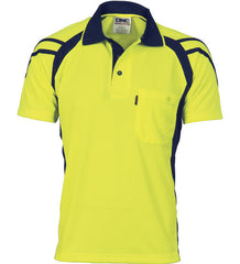 DNC Cool-Breathe Stripe Panel S/S Polo Shirt