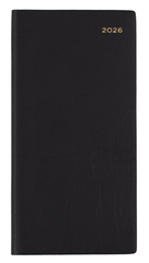 2026 Collins Belmont Slimline Diary B6/7 Week to View Portrait – Black