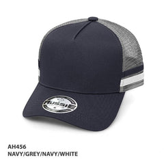 A-Frame Trucker Striped Trucker Hat