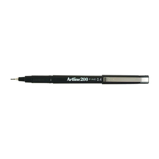 Artline 200 Fineliner Pen 0.4 mm – Black (Box of 12)