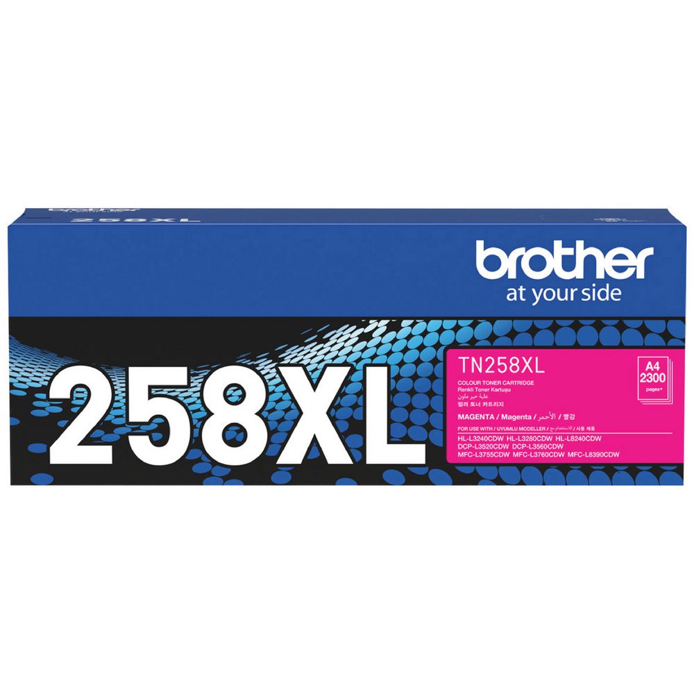 Brother TN258XLM Extra Large Capacity Toner Cartridge – Magenta