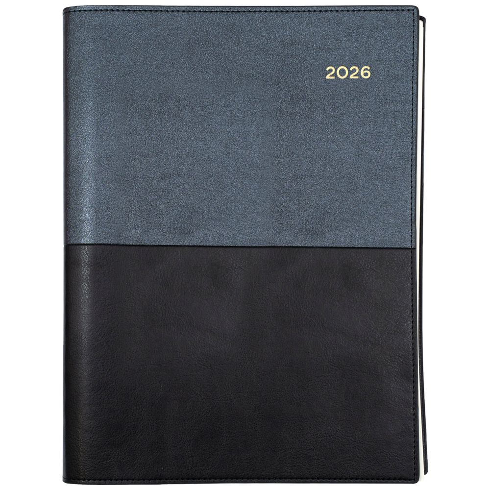 Collins Vanessa 145.V99 Diary – Day-to-Page, A4, Black