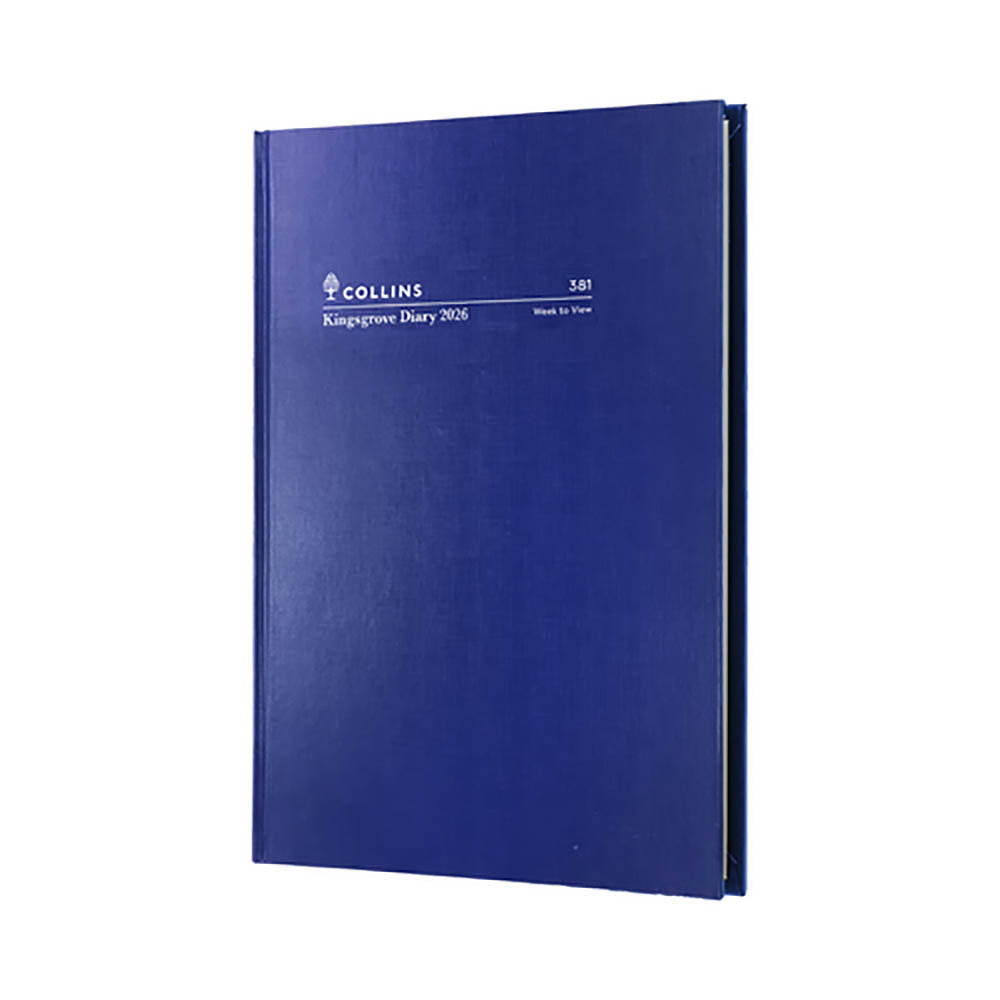 Collins Kingsgrove 381.P59 Diary Week to View A5 Blue