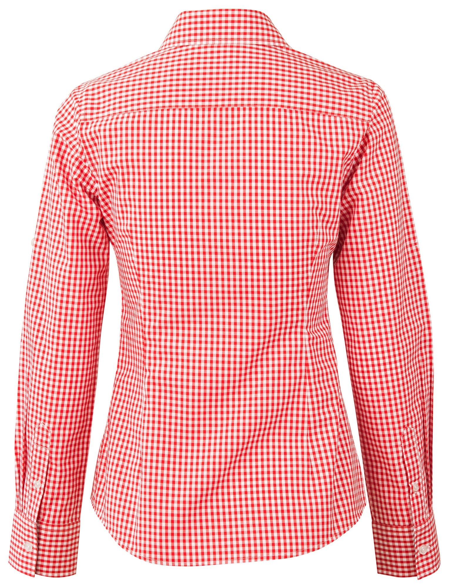CSU Reddies Ladies' Gingham Check Long Sleeve Shirt
