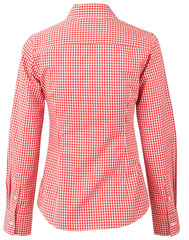CSU Reddies Ladies' Gingham Check Long Sleeve Shirt
