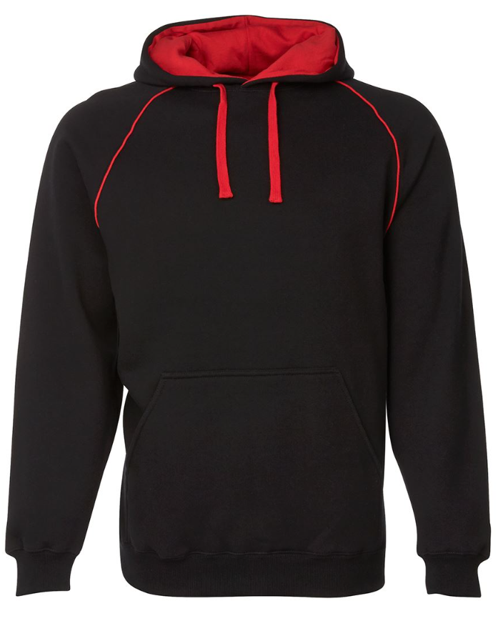 Contrast Fleecy Hoodie Adults