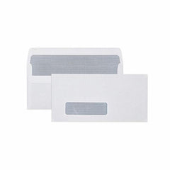 Cumberland Self Seal Window Secretive Envelope DL – 80gsm White (Box of 500)