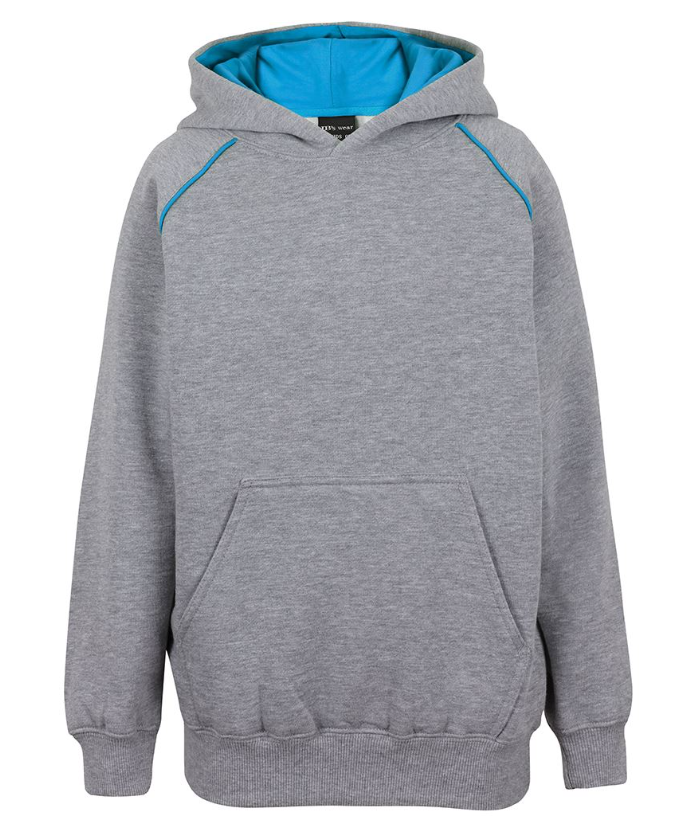 Contrast Fleecy Hoodie Kids