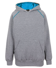 Contrast Fleecy Hoodie Kids