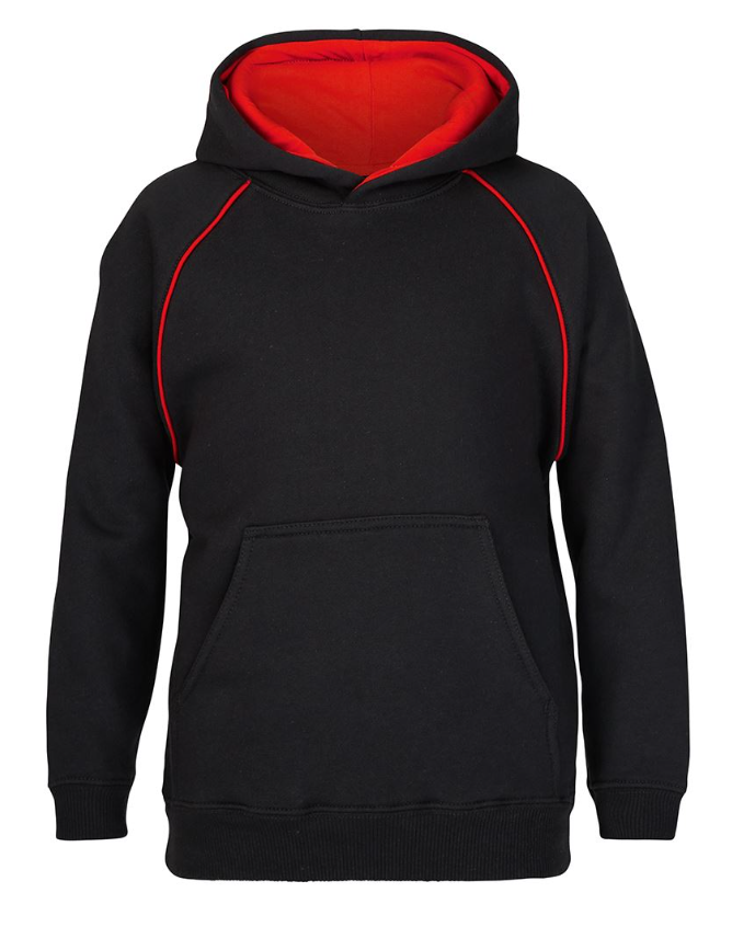 Contrast Fleecy Hoodie Kids