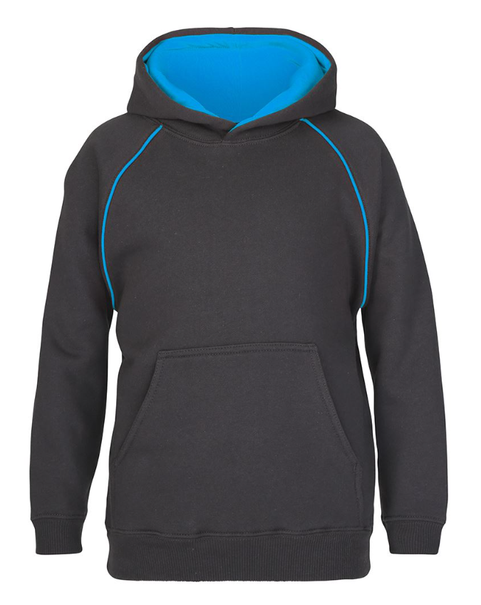 Contrast Fleecy Hoodie Kids