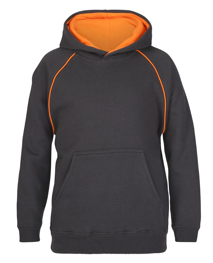 Contrast Fleecy Hoodie Kids