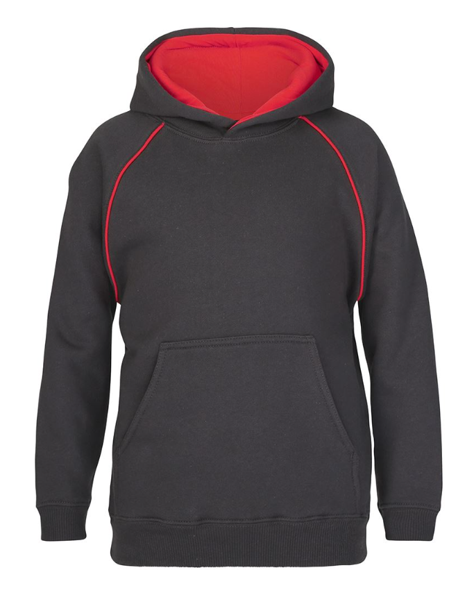 Contrast Fleecy Hoodie Kids