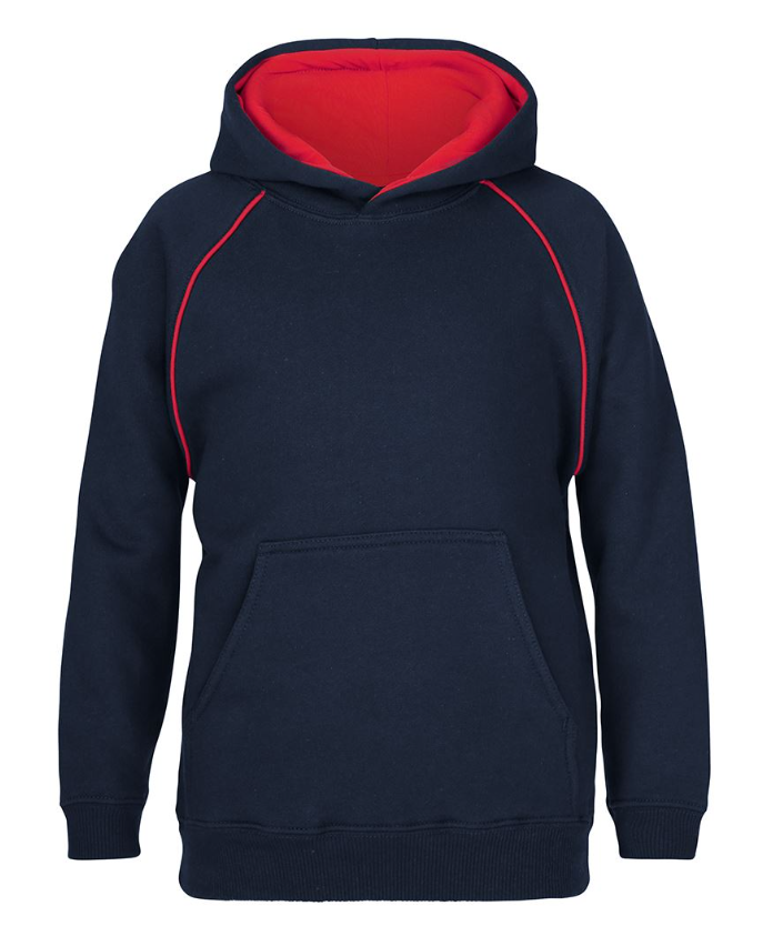 Contrast Fleecy Hoodie Kids